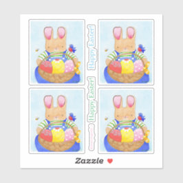 Adesivo Garoto coelho com bastão