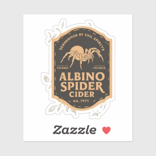 Adesivo Garrafa de Poção das Bruxas de Couve Albino (Folha)