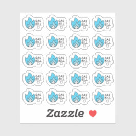 Adesivo Gás Utilitário Bill Mini Orçamento Bujo Planner