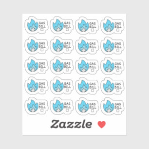 Adesivo Gás Utilitário Bill Mini Orçamento Bujo Planner