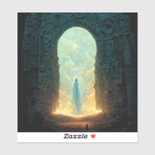 Adesivo Gate of Gods Fantasy Sci-Fi Art Sticker