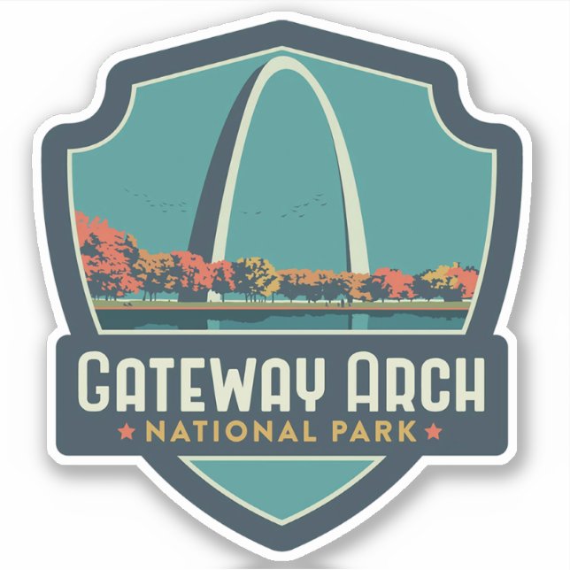 Adesivo Gateway Arch National Park (Frente)