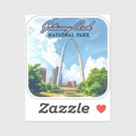 Adesivo Gateway Arch National Park Rua do Missouri Louis R