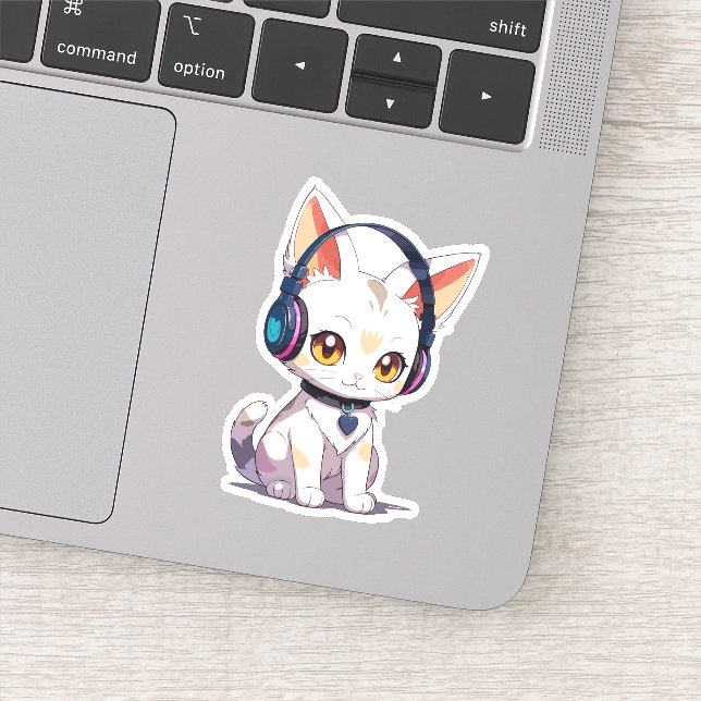 Adesivo Gatinha Estilosa Fofa (Detalhe)
