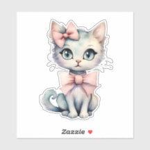 Gatinho Desenho Da Mão De Água Com Dois Arcos Rosa