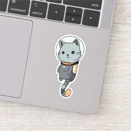 Adesivo Gatinho do Astronauta de Kawaii