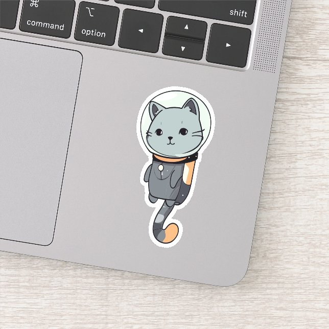 Adesivo Gatinho do Astronauta de Kawaii (Detalhe)