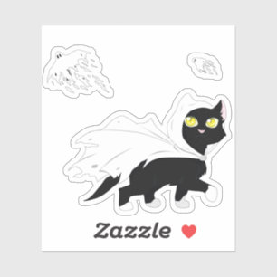 Adesivo Gatinho fantasma