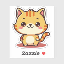 Gatinho Kawaii Laranja Tabby – Pose Sonolento
