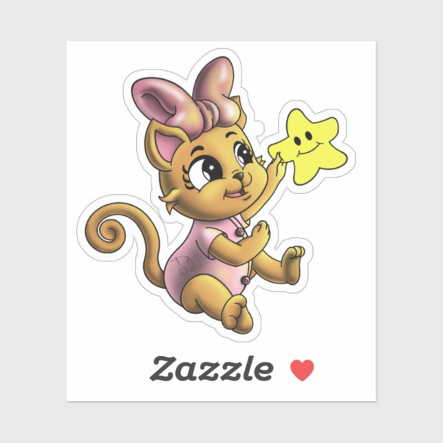 Adesivo Gato (Folha)