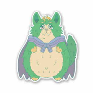 Adesivo Gato Bonito de Halloween