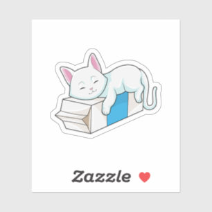 Adesivo Gato com leite