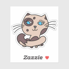 Adesivo Gato de Biscoito