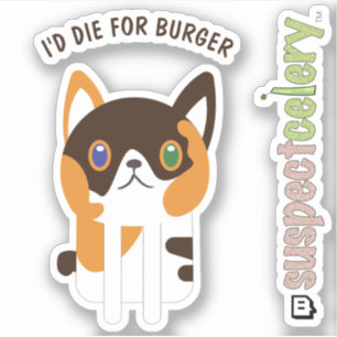 Adesivo Gato de Calico bonito/Arte de linha de Kitten