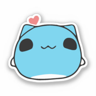 Adesivo Gato de Capoo de BugCat, amor de Gato de Kawaii