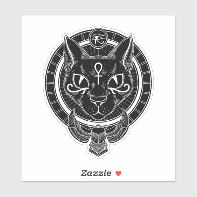 Adesivo Gato de deusa egípcio Bastet Sticker