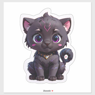 Adesivo Gato de Gótico