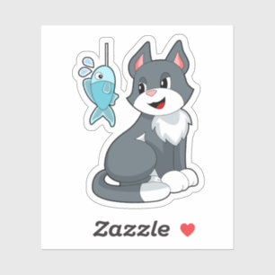 Adesivo Gato de isco