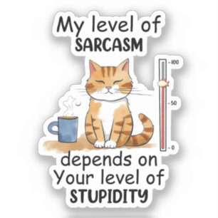 Adesivo Gato de Laranja Sassado e Bonito