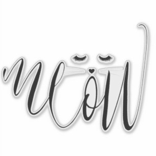 Adesivo Gato de Miau