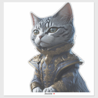 Adesivo Gato de Moda Vitoriano