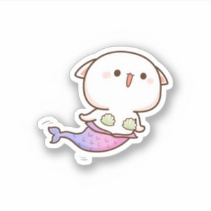 Adesivo Gato de Pêssego de Mochi Cugado