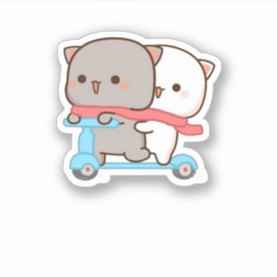 Adesivo Gato de Pêssego de Mochi Cugado