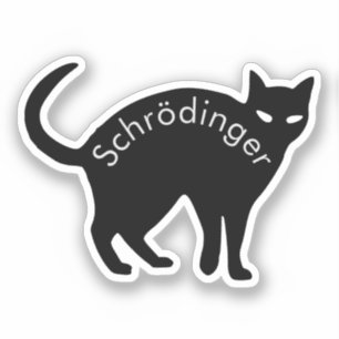 Adesivo Gato de Schrödinger