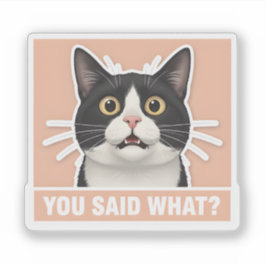 Adesivo Gato de Smoking Engraçado e Sassy - Decoração de G