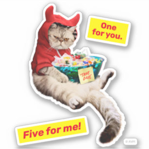 Adesivo Gato do Diabo