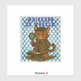 Adesivo gato engraçado