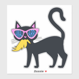 Adesivo Gato Engraçado Kamala Comeu Viciado em Eleição de