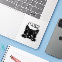 Gato Fofo Espiando Personalizado