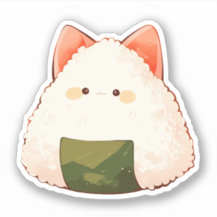 Adesivo Gato Gato-Gato-Gato-de-Cama Onigiri