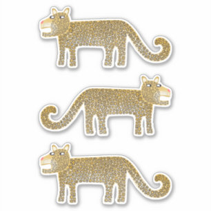 Adesivo Gato Grande do Leopardo Jaguar