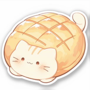 Adesivo Gato Melon Bread Sticker