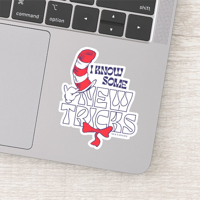 Adesivo Gato no Chapéu | Eu Sei Alguns Truques Novos (Detalhe)