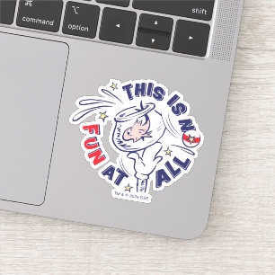 Adesivo Gato no Chapéu   Isto Não É Nada Divertido