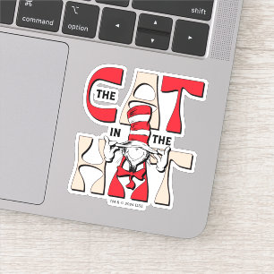 Adesivo Gato no Chapéu   O Gato Bobo No Chapéu