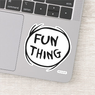 Adesivo Gato no Chapéu   Uma Coisa Duas - Coisa Divertida