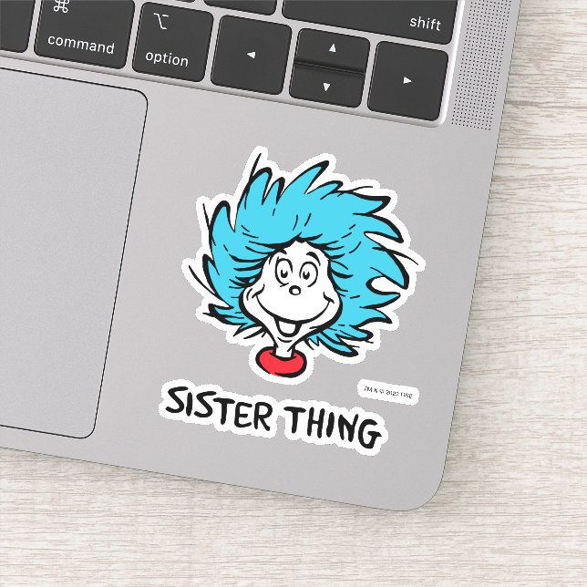 Adesivo Gato no Chapéu Uma Coisa Duas - Coisa Irmã (Detalhe)