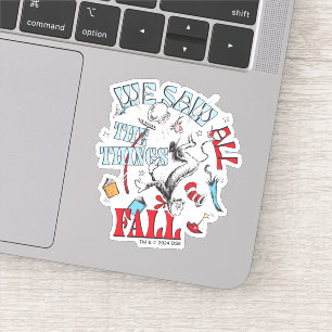 Adesivo Gato no Chapéu   Vimos Todas As Coisas Cair