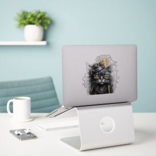 Adesivo Gato Steampunk Incrível