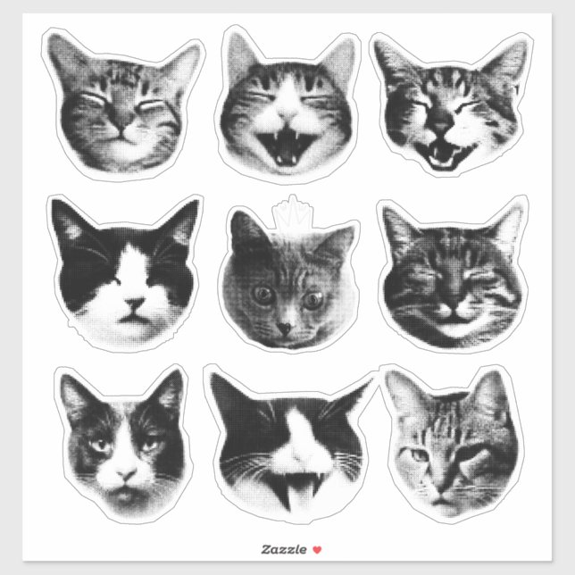 Adesivo Gatos (Folha)