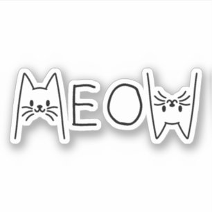ADESIVO GATOS DE MEOW