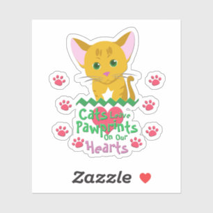 Adesivo Gatos Deixam Pawprints