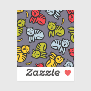 Adesivo Gatos e bananas