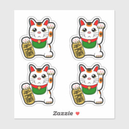 Adesivo Gatos Sortudos Japoneses - Maneki Neko Vinyl