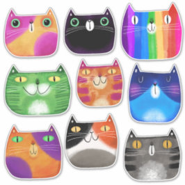 Adesivo Gats Sticker