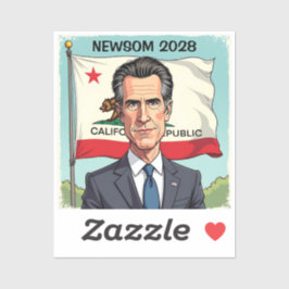 Adesivo Gavin Newsom para Presidente Político